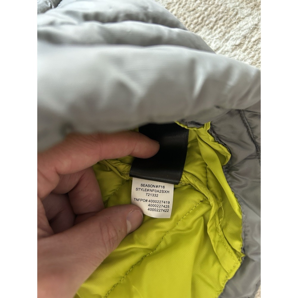 The North Face Jacket Mens Large Gray 550 Down Puffer Full Zip Insulated Winter - Picture 9 of 10